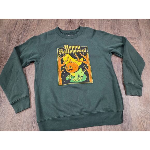 Boomerna x Merch Gardens Green Hoppy Halloween Sweater Crewneck Medium - Picture 1 of 4